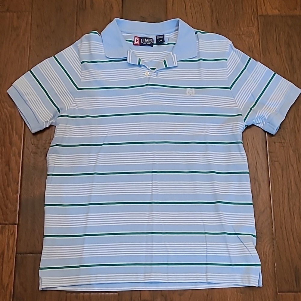 💥3for$12💥 Chaps men's striped polo style shirt size Large